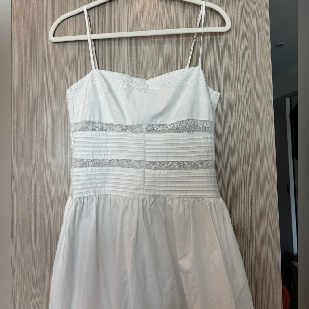 ZARA White Midi Dress